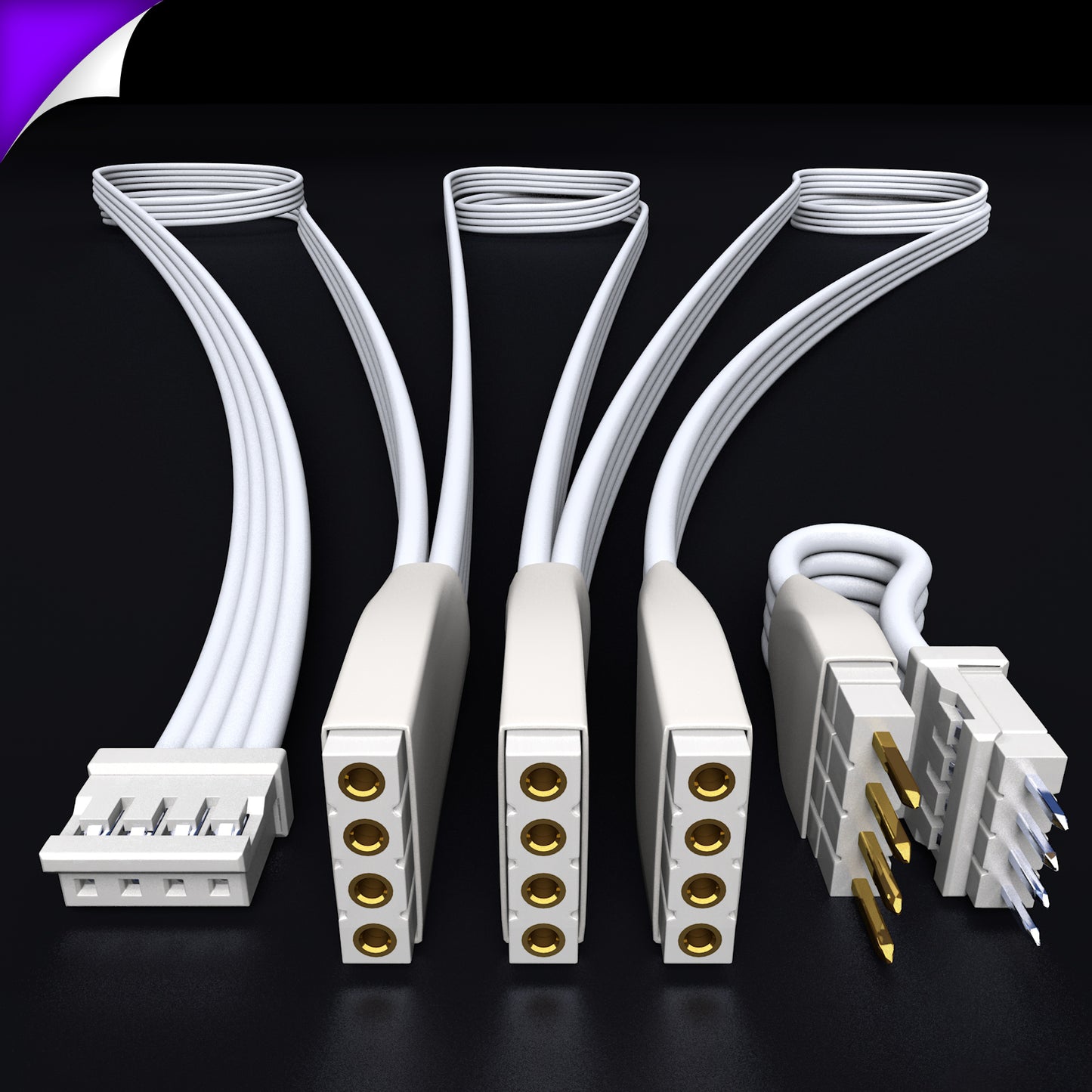 Gradient - Parallelle kabel | WITTE multipoint splitter 2, 3, 4+ weg | in meters