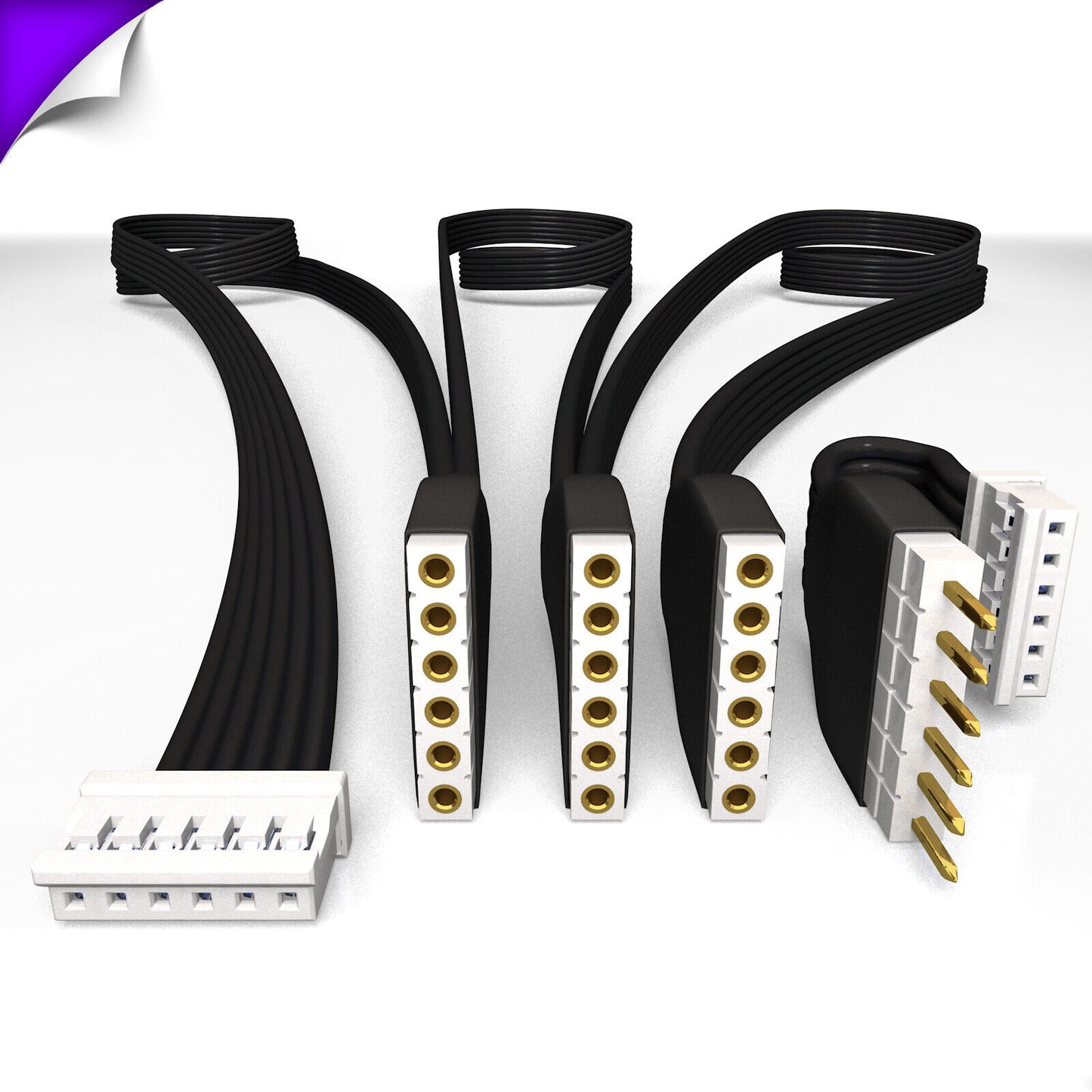 Plus V2 - ZWARTE parallelkabel | Multipoint splitter 3, 4, 5, 6, 7, 8+ uitgangen | in meters