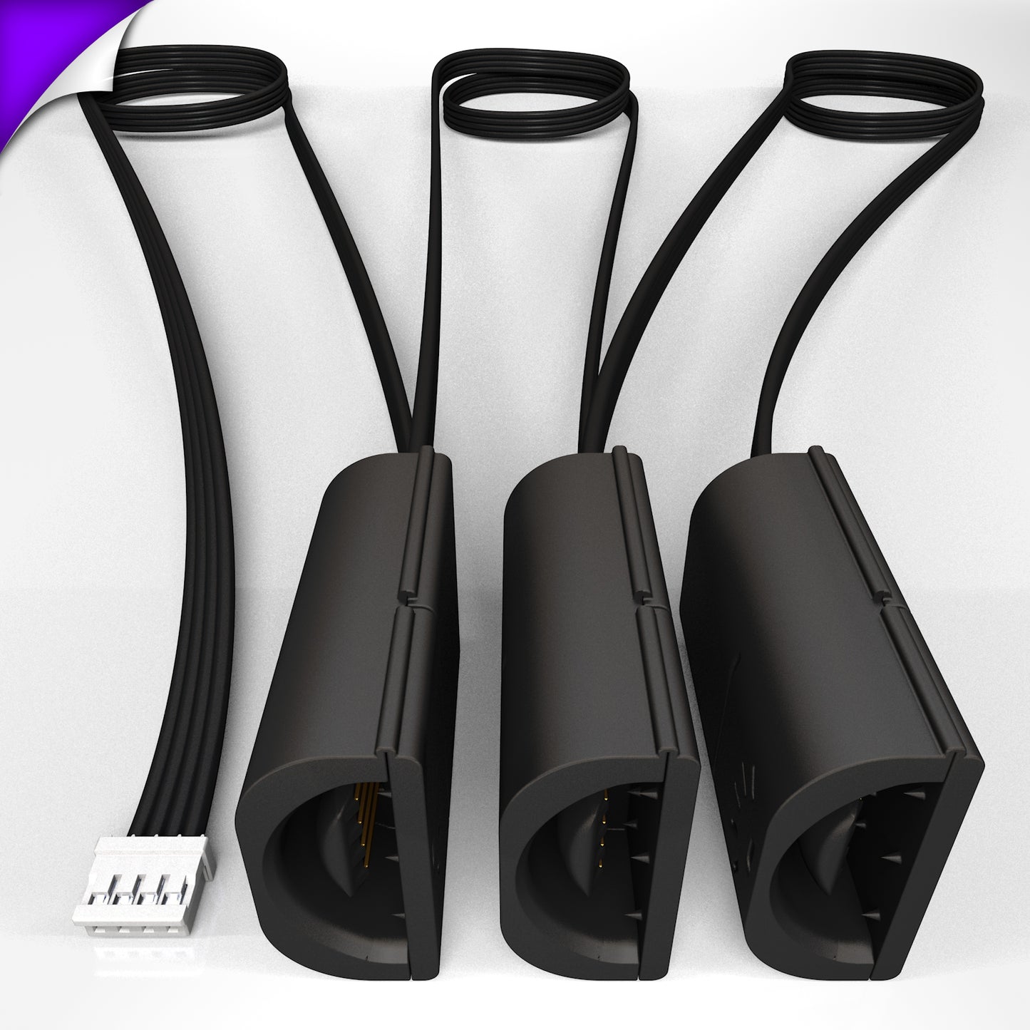 Flux - Parallel Cable | BLACK Multi Point Splitter 2,3,4+ way | in Meters