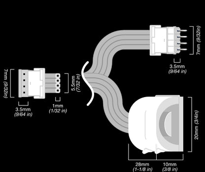 Flux - Splitter WHITE | CONTROL BOX > Starter & Extension | in Meters