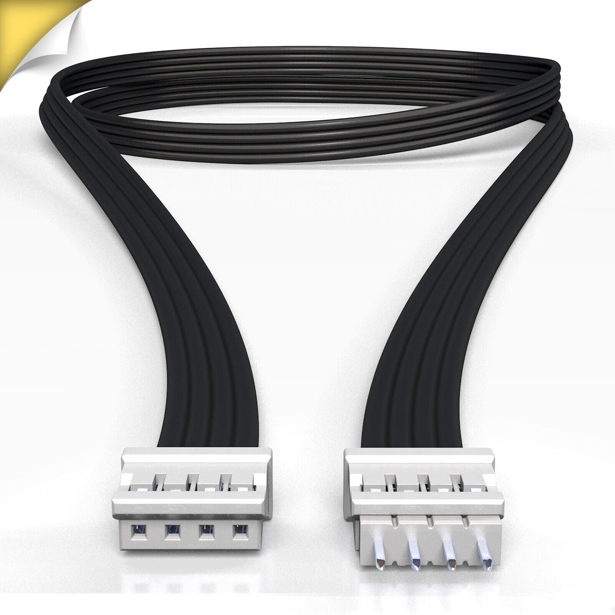 OmniGlow - CONTROL BOX Cable | upto 10 feet | W - Flat Black / 2inch - LightStrips Anonymous