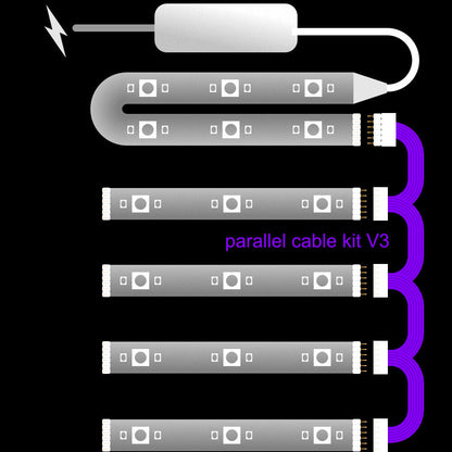Plus V2 & V3 - Parallel Cable | WHITE Multi Point Splitter 3,4,5,6,7,8+ way
